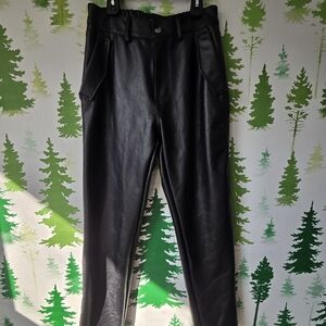 Black Forever 21 Faux Leather Pants